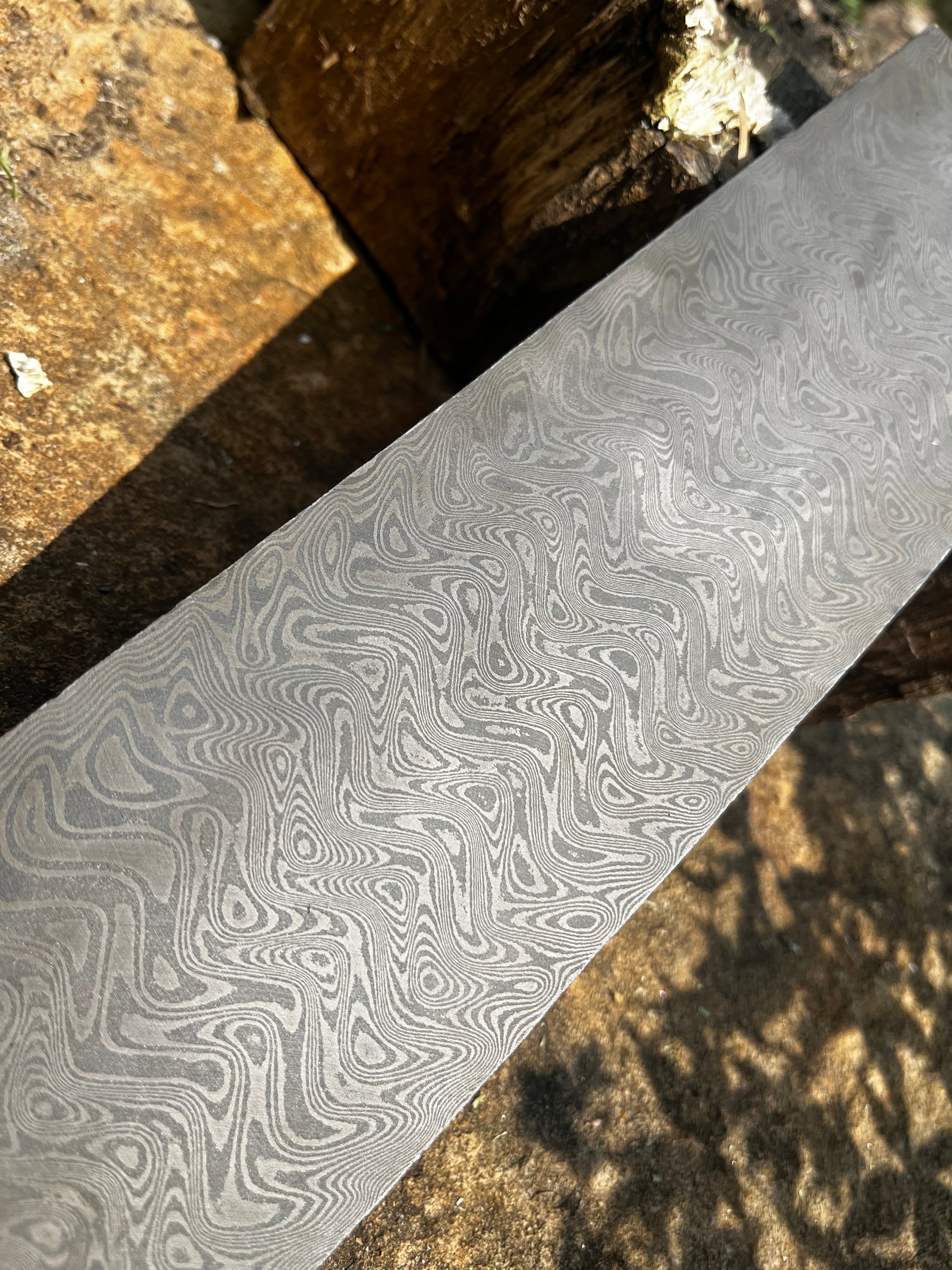 1075 & 15n20 Boomerang - Nichols Damascus