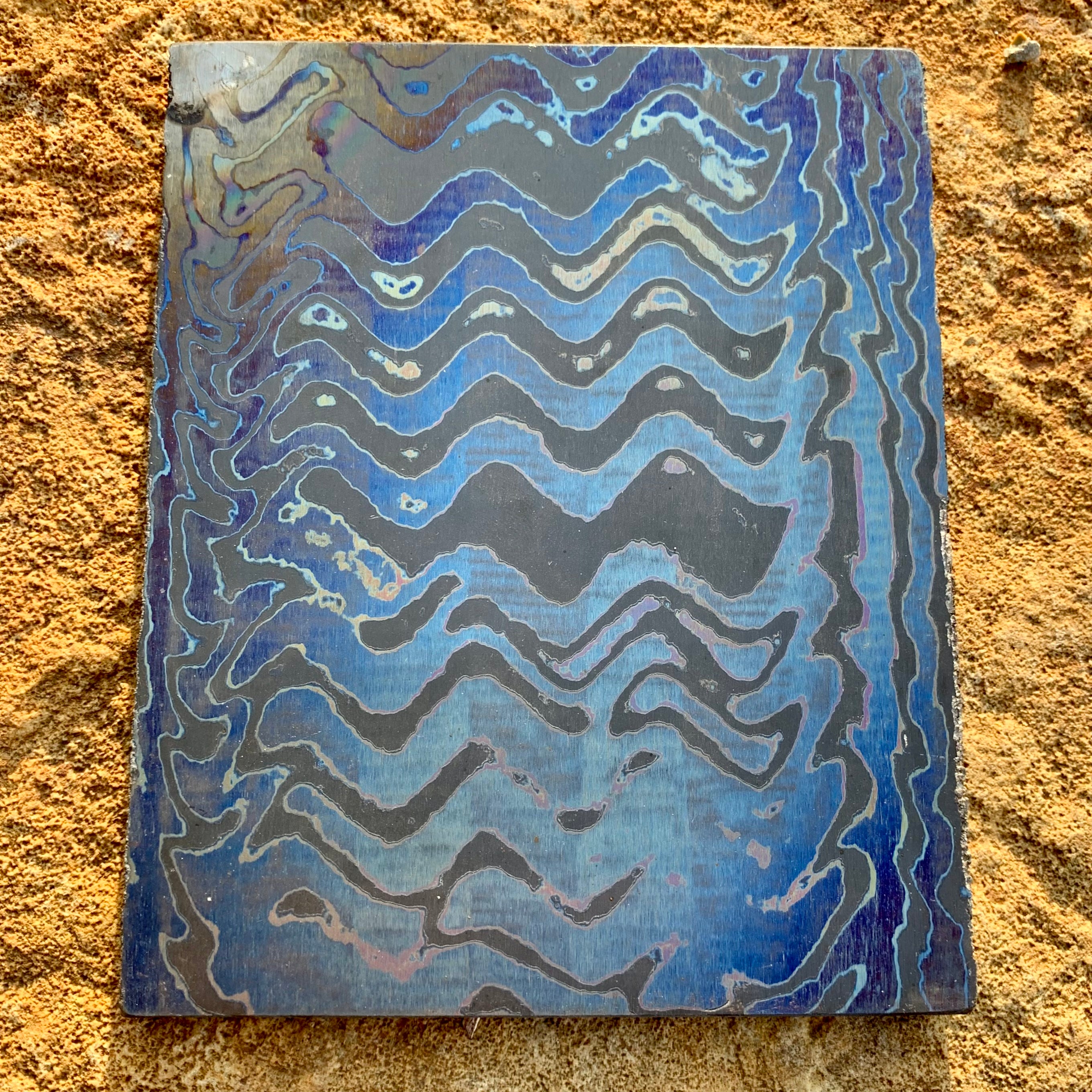 Dark-Ti Boomerang - Nichols Damascus