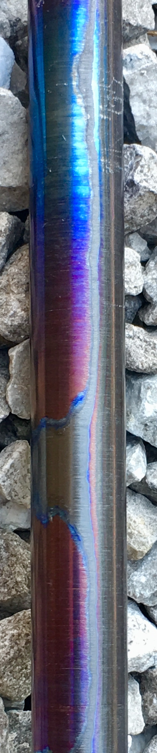 Dark-Ti Round Random - Nichols Damascus