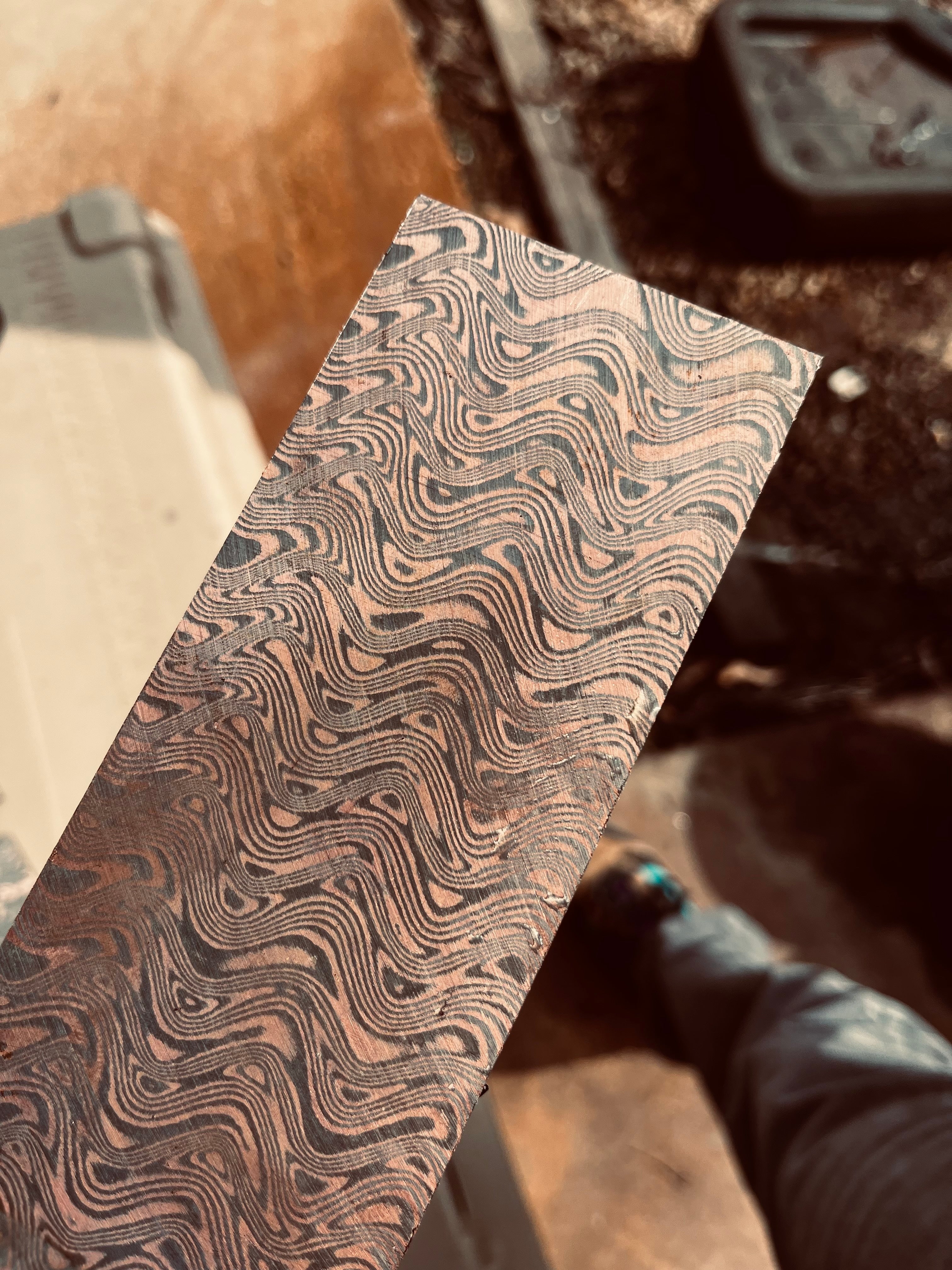 CopperMascus Boomerang - Nichols Damascus