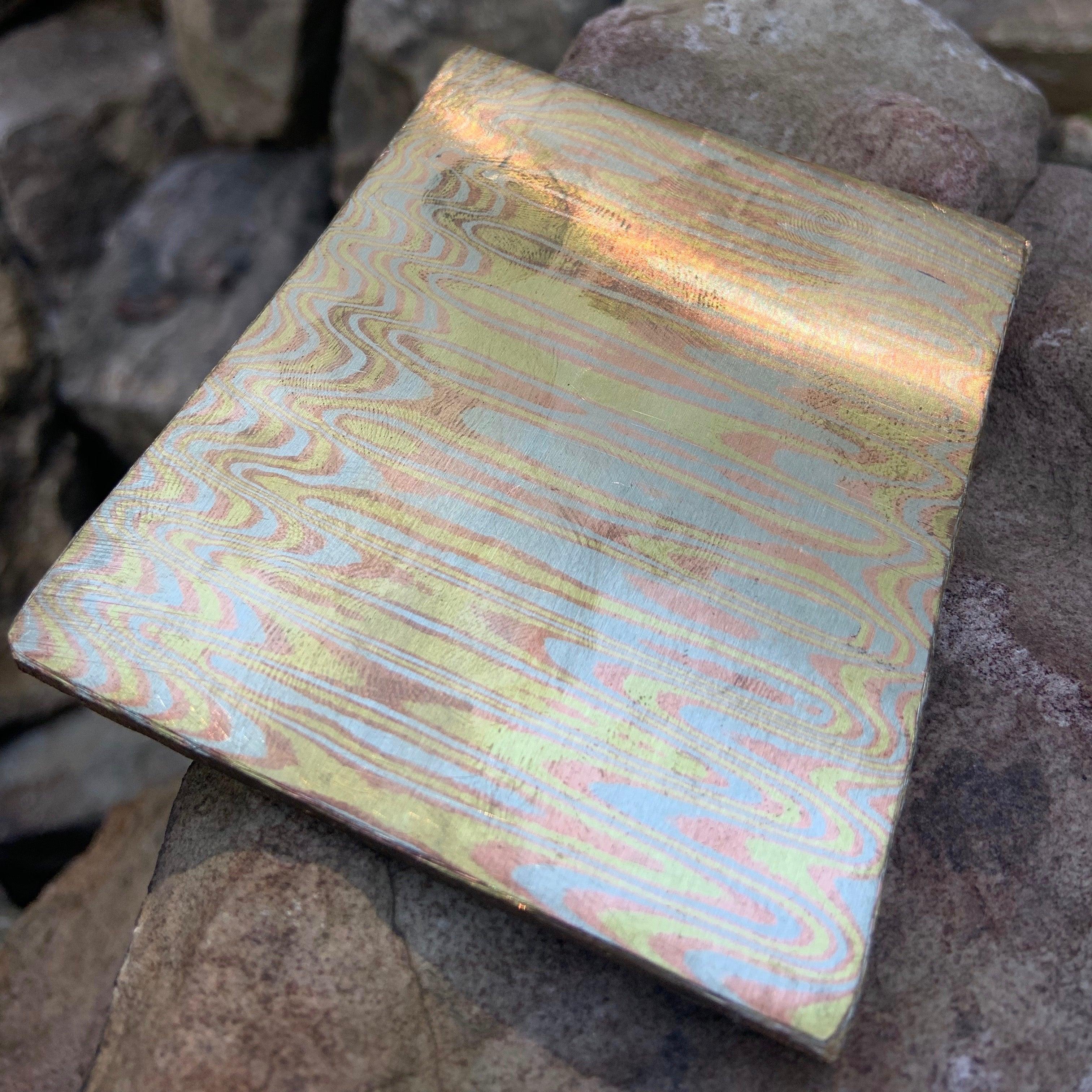 3 Tone Ladder Mokume - Nichols Damascus