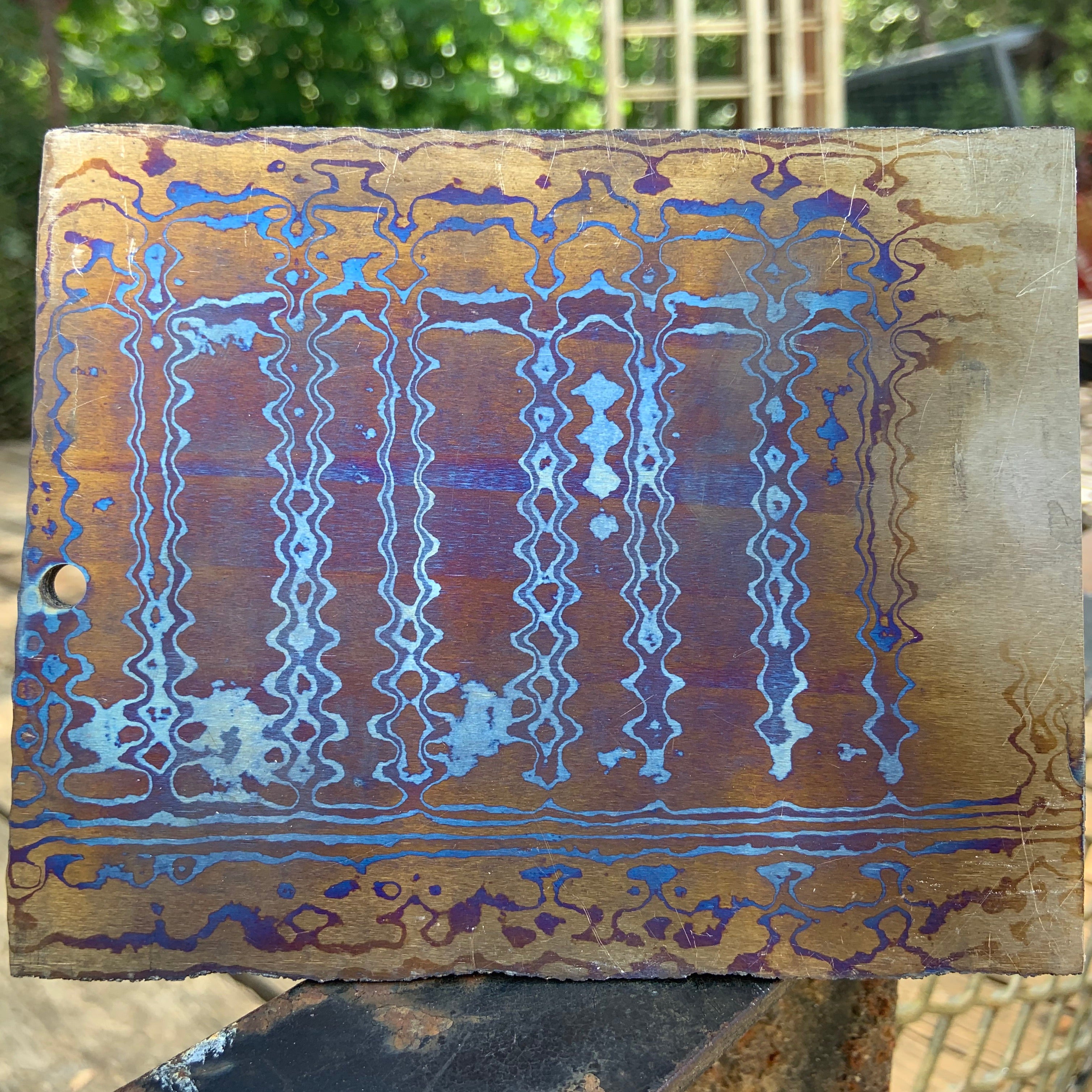 3 Alloy-Ti TrainTrack - Nichols Damascus