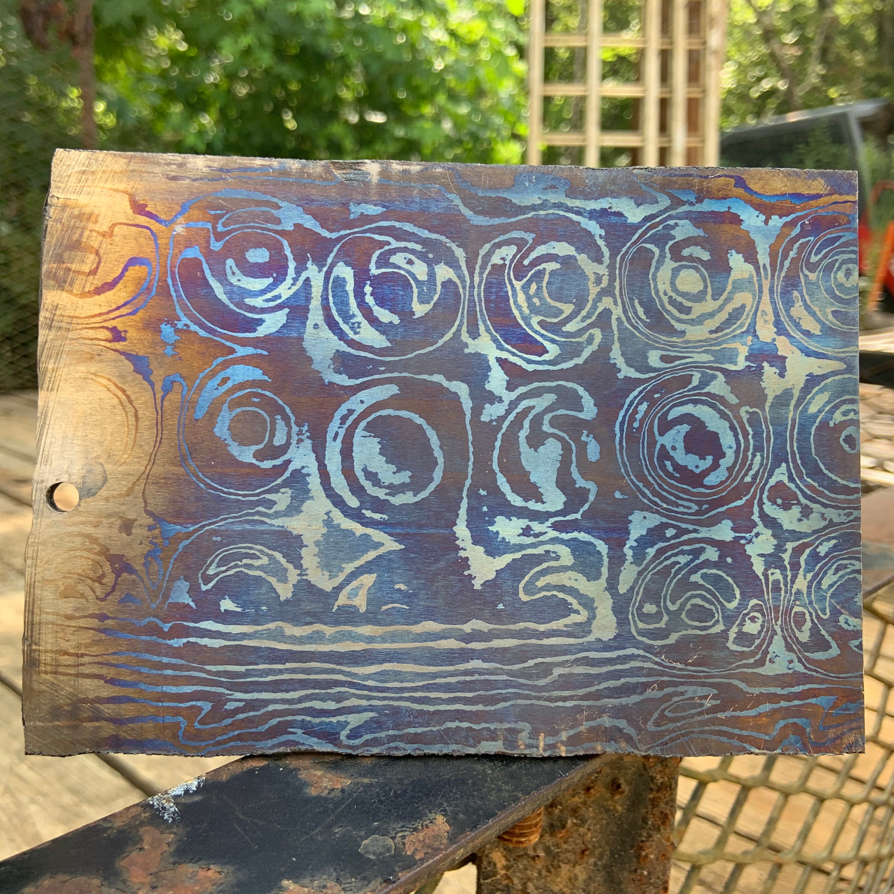 3 Alloy-Ti Wavepool - Nichols Damascus