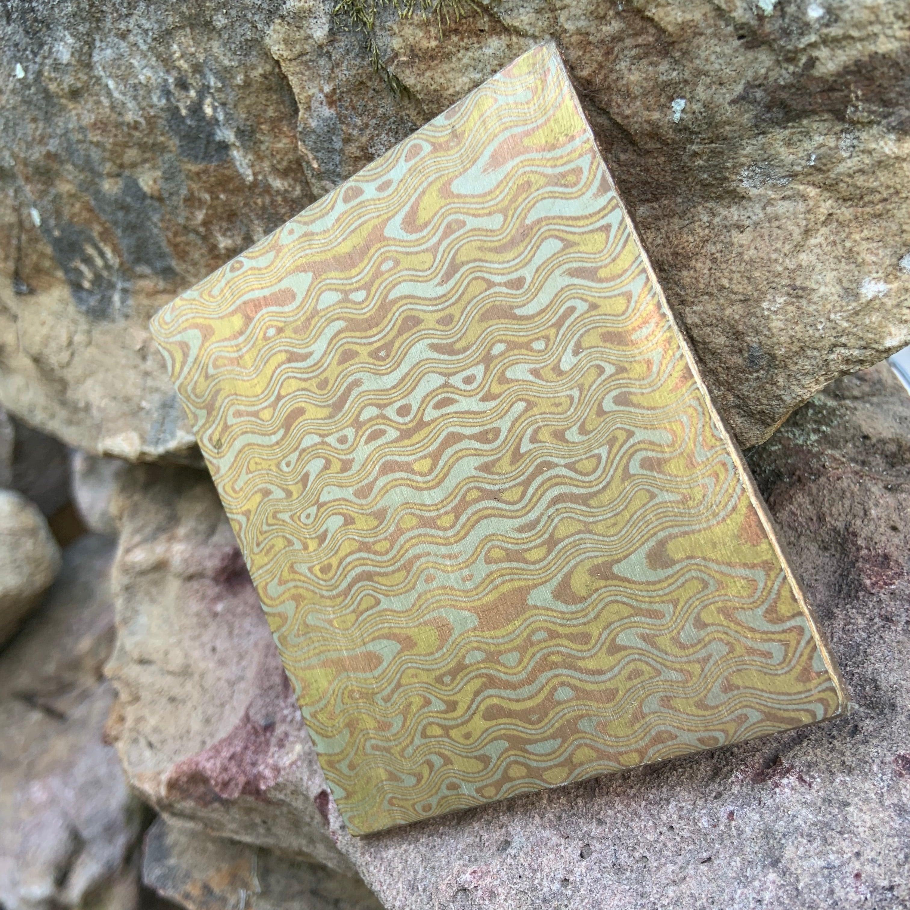 3 Tone Ripple Mokume - Nichols Damascus