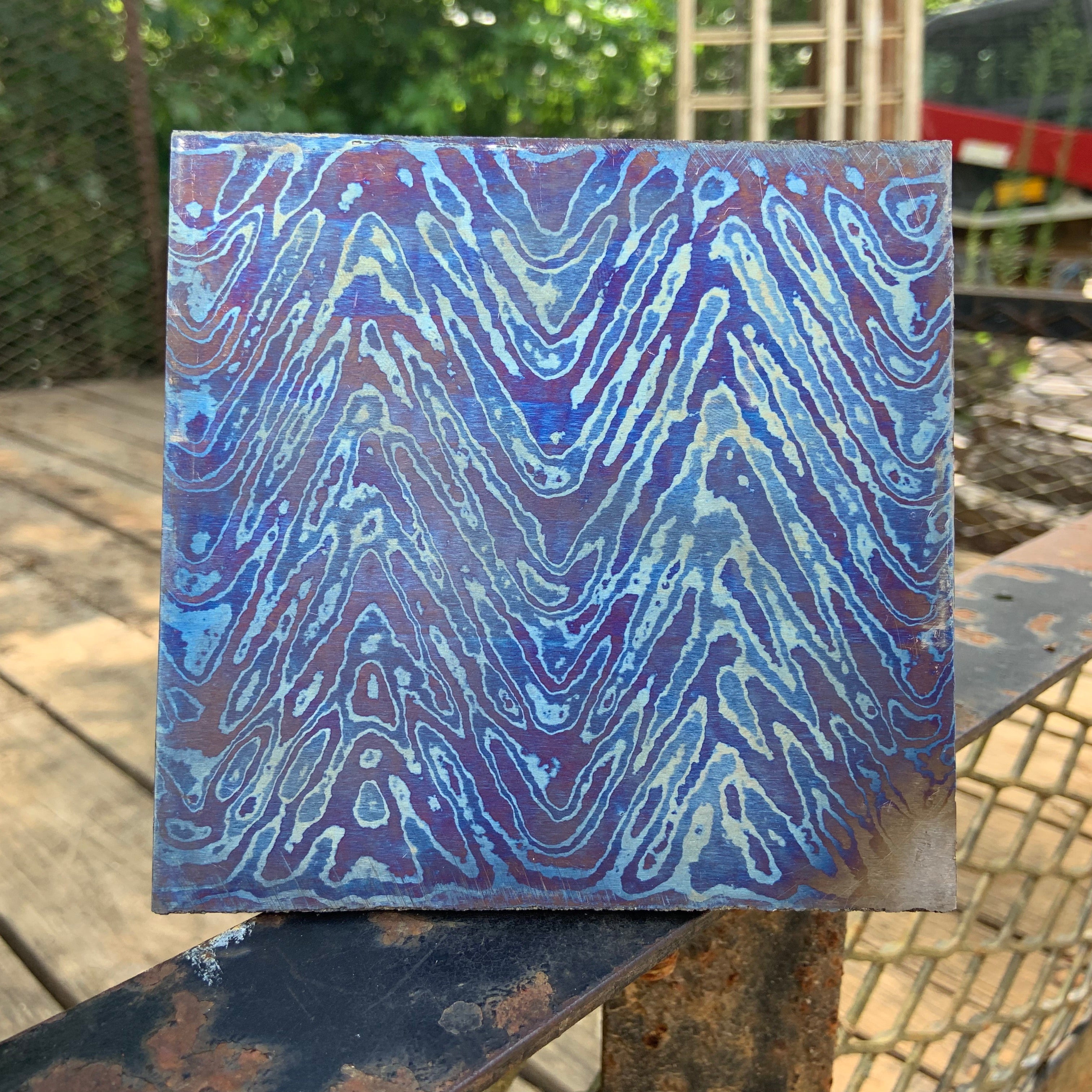 3 Alloy-Ti Zipper - Nichols Damascus