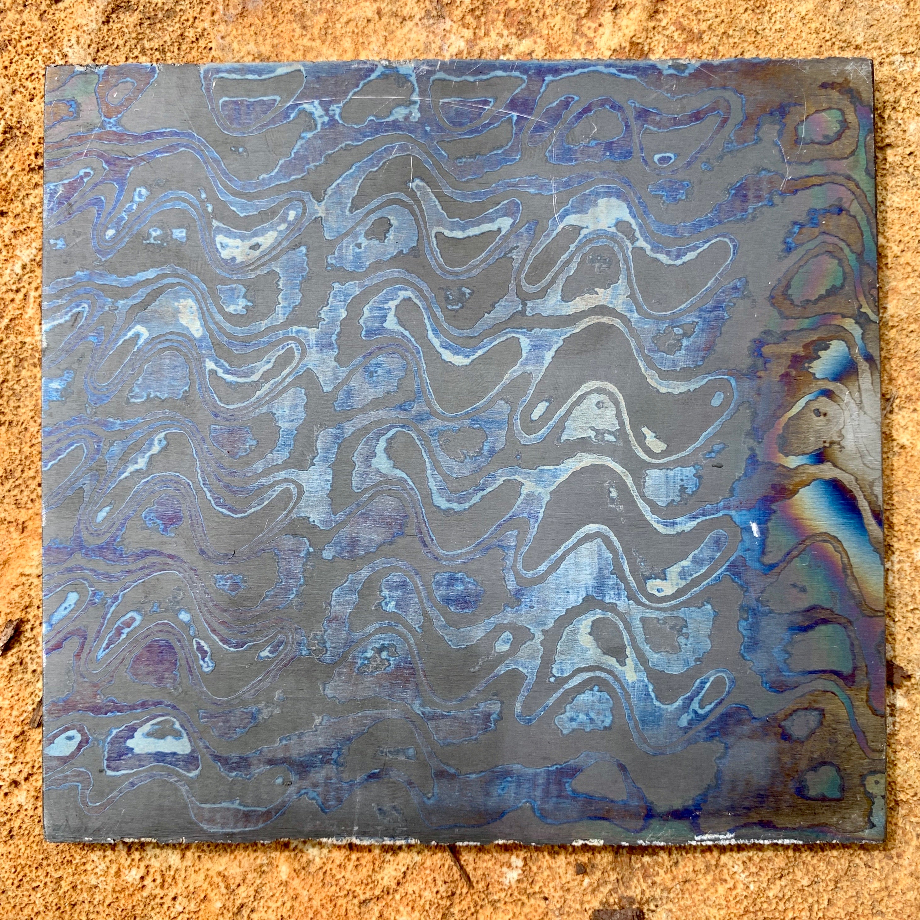 Dark-Ti Lava - Nichols Damascus