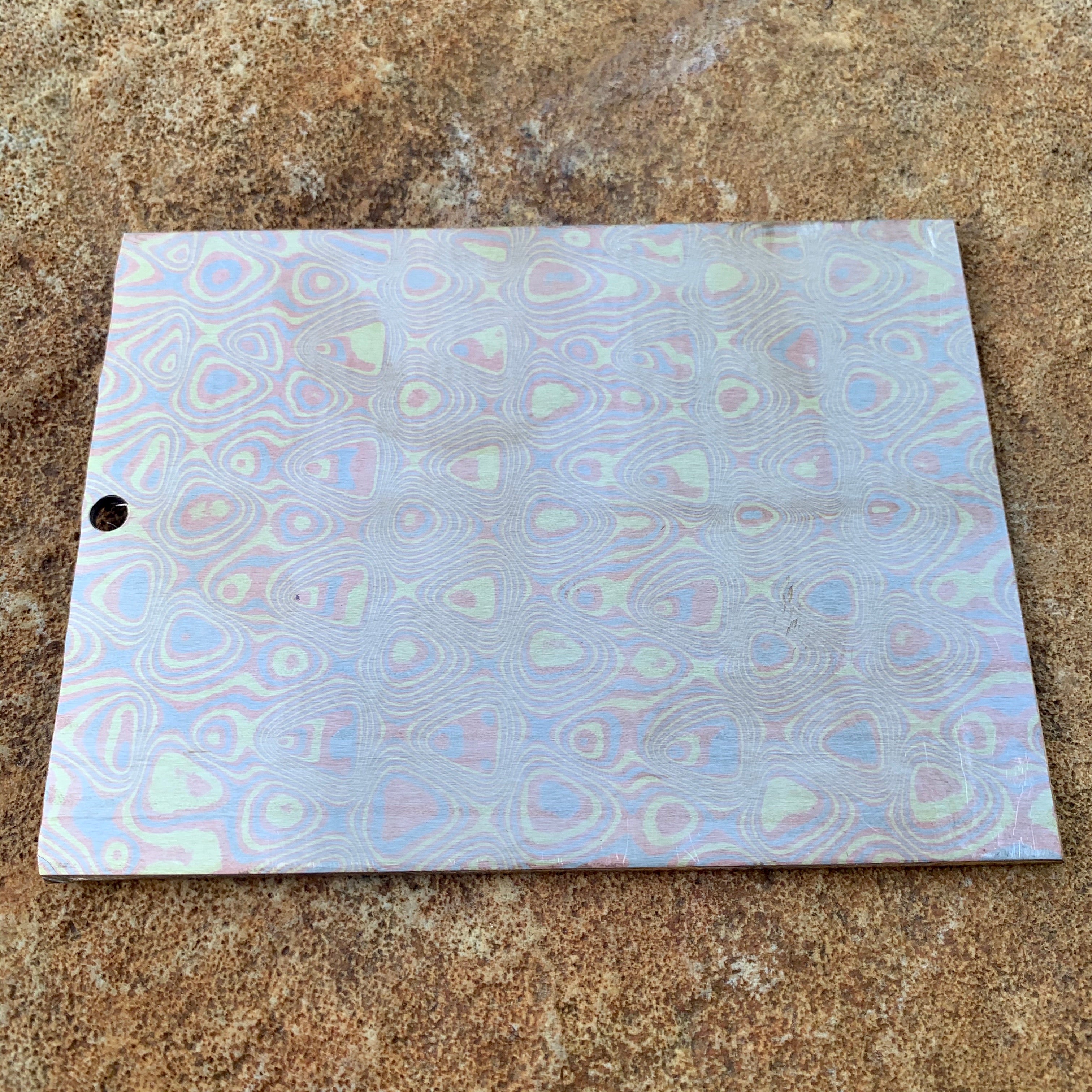 3 Tone Pharoh Mokume - Nichols Damascus