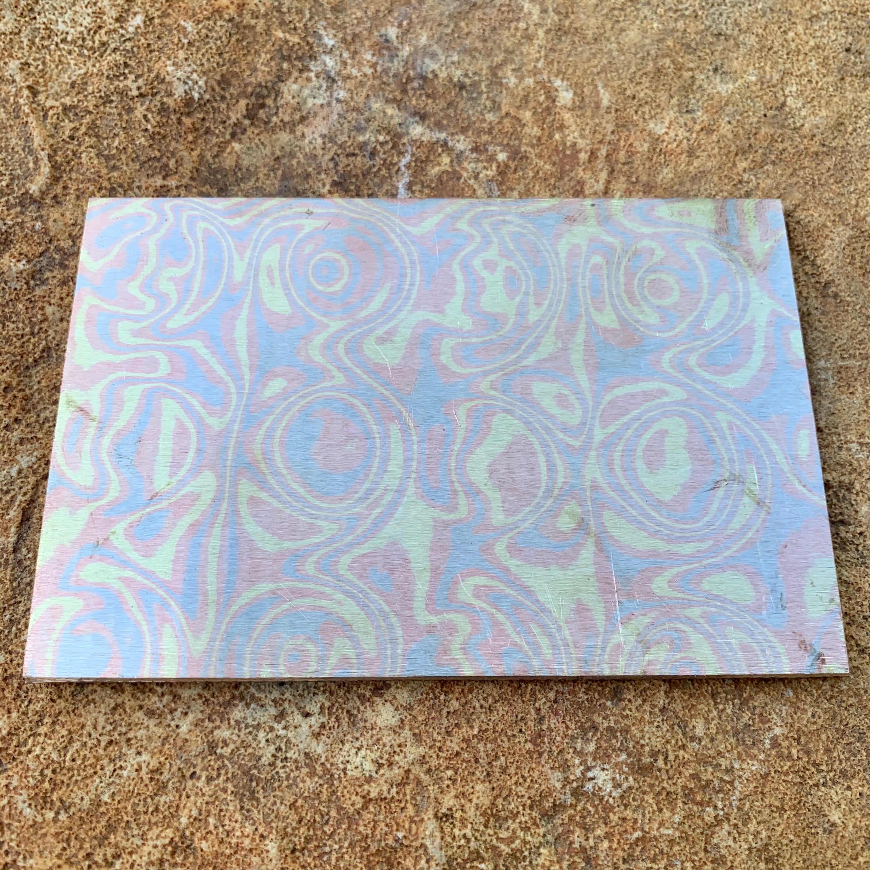 3 Tone WavePool Mokume - Nichols Damascus
