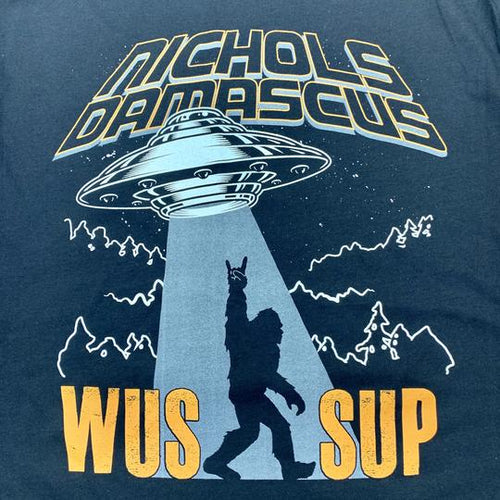 Nichols Damascus Bigfoot Men's Long Sleeve Black T-Shirt